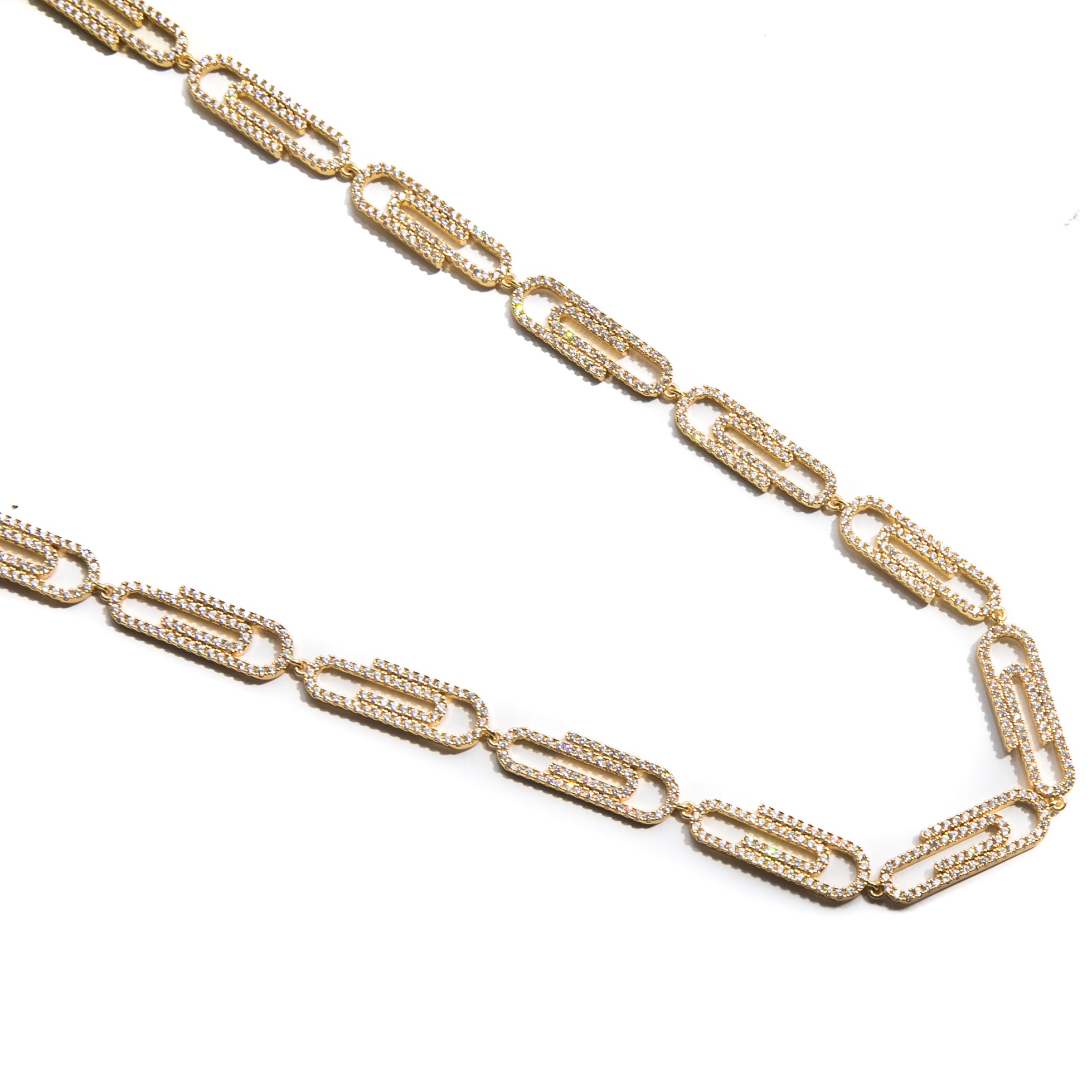 Paper Clip Necklace - ACCESSORIES, Golden Gilt, SNEAKER STUDIO, GOLDEN GILT, DESIGN BY TSS
