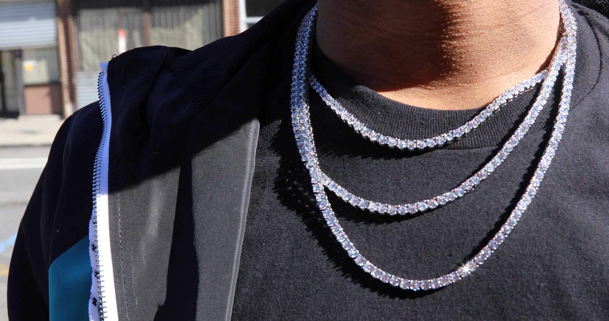 アクセサリー Luxury Tennis Necklace 5mm/ SILVER/ 40cm Luxury Tennis Necklace 【5mm / SILVER】 | Glitter