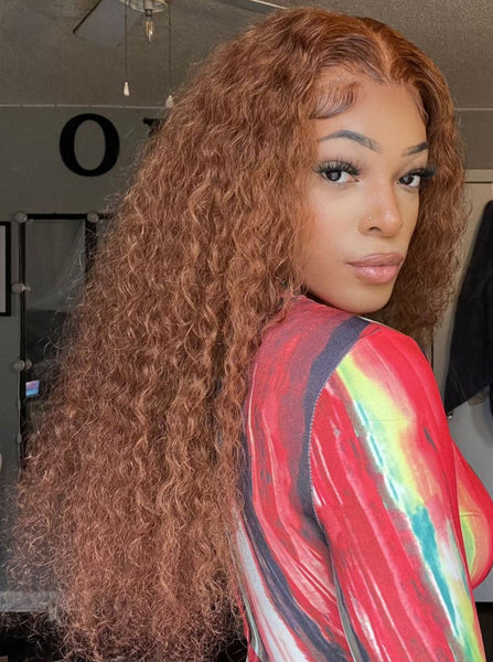 Cayenne Wig - 13x4 Lace Frontal Transparent Lace Water Wave- High Quality Transparent Lace - Lightly Pre-plucked- 180% Density - 100% Human Hair
