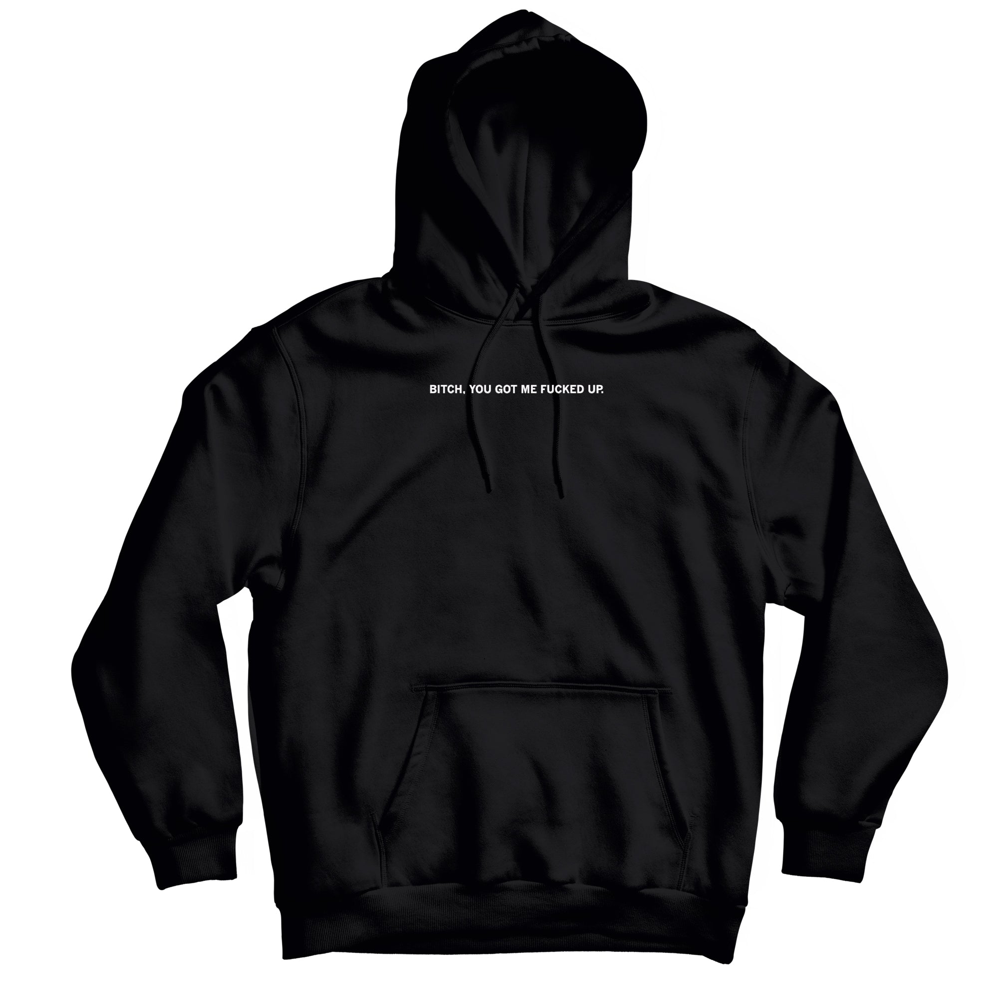 トップス They Fuck You Up Hooded Sweatshirt Reflective If You Can Read This, Please Back the Fuck up