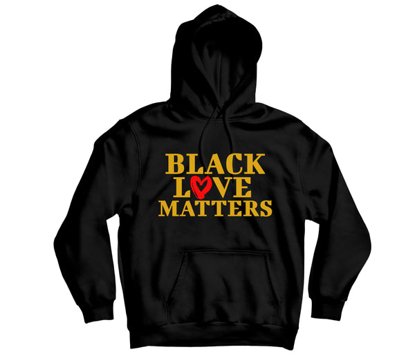 Black Love Matters Hoodie - TOPS, TSS CUSTOM GRPHX, SNEAKER STUDIO, GOLDEN GILT, DESIGN BY TSS