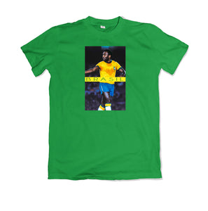 Pele Brasil T-SHIRT - TOPS, TSS CUSTOM GRPHX, SNEAKER STUDIO, GOLDEN GILT, DESIGN BY TSS