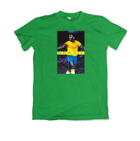 Pele Brasil T-SHIRT - TOPS, TSS CUSTOM GRPHX, SNEAKER STUDIO, GOLDEN GILT, DESIGN BY TSS