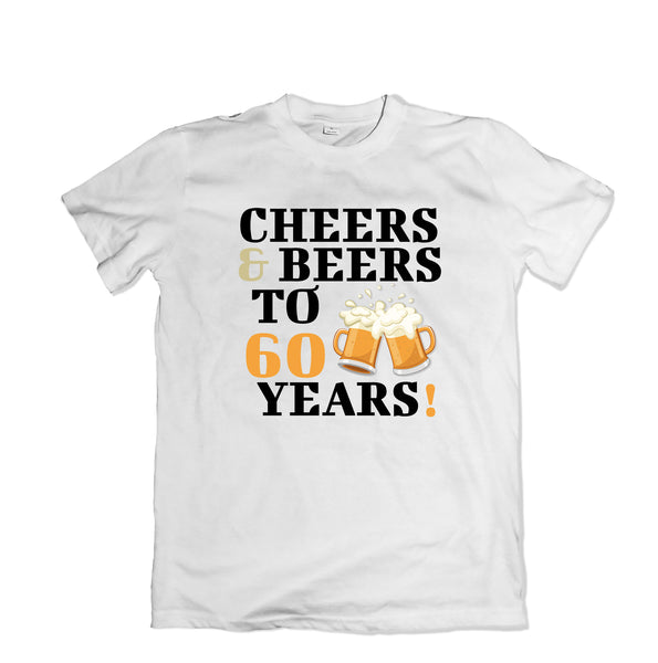 Cheers To 60 T-Shirt - TOPS, TSS CUSTOM GRPHX, SNEAKER STUDIO, GOLDEN GILT, DESIGN BY TSS