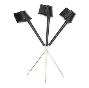 Double Sided Edge Brush - PACK OF 3 / PERFECT FOR LACE WIG INSTALL / HD LACE WIG