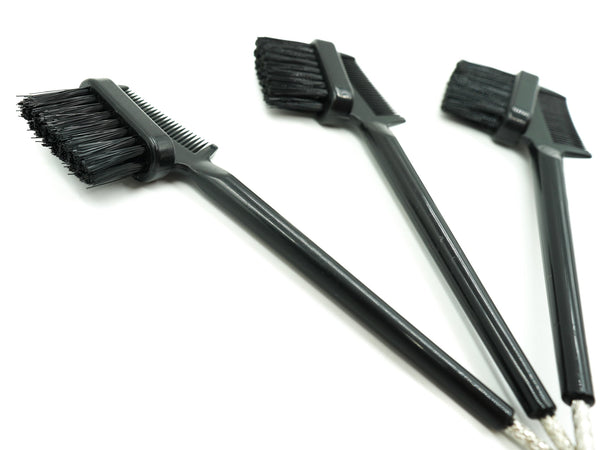 Double Sided Edge Brush - PACK OF 3 / PERFECT FOR LACE WIG INSTALL / HD LACE WIG