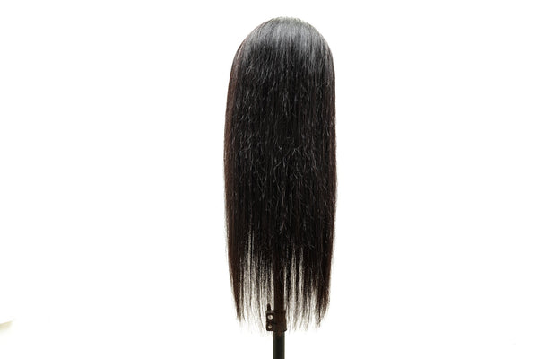 Onyx Wig- Throw and Go - Straight hair -  Beginner Friendly- No Glue No Lace- Natural Black - 180% Density - Bangs for easy install