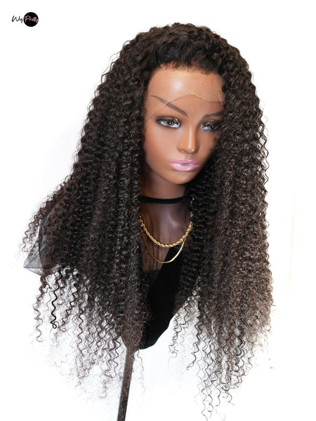 Friday Night Curly Wig - 13x4 HD Lace Frontal - Deep Curly - Lightly Pre-plucked- 180% Density - 100% Human Hair - Invisible HD Lace