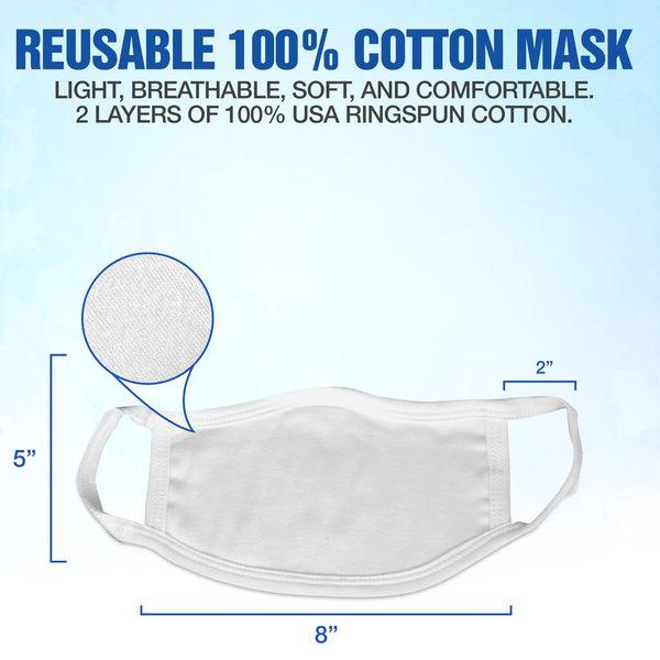 Protective Cotton Face Mask - White - , TSS CUSTOM GRPHX, SNEAKER STUDIO, GOLDEN GILT, DESIGN BY TSS