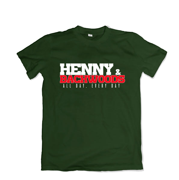Henny & Backwoods T-Shirt - TOPS, TSS CUSTOM GRPHX, SNEAKER STUDIO, GOLDEN GILT, DESIGN BY TSS