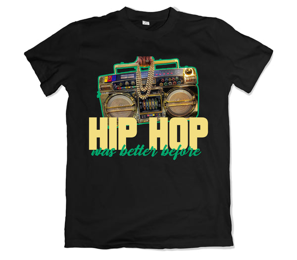 Hip Hop was Better Tee - TOPS, TSS CUSTOM GRPHX, SNEAKER STUDIO, GOLDEN GILT, DESIGN BY TSS