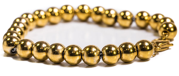 Beaded Moon Bracelet - 18k Gold Plated - ACCESSORIES, Golden Gilt, SNEAKER STUDIO, GOLDEN GILT, DESIGN BY TSS
