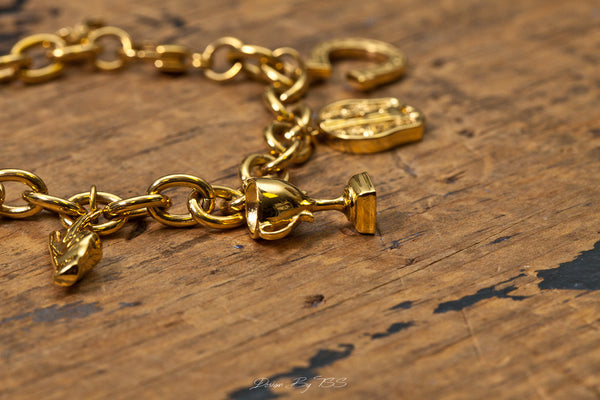 Lucky Charm Bracelet - ACCESSORIES, Golden Gilt, SNEAKER STUDIO, GOLDEN GILT, DESIGN BY TSS