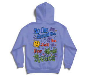 NO ONE SHOULD BE IN JAIL FOR WEED HOODIE