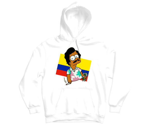 Pablo Escobar Colombian Flag Custom Hoodie - TOPS, TSS CUSTOM GRPHX, SNEAKER STUDIO, GOLDEN GILT, DESIGN BY TSS