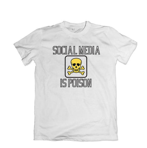 Social Media is Poison Custom T-Shirt - TOPS, TSS CUSTOM GRPHX, SNEAKER STUDIO, GOLDEN GILT, DESIGN BY TSS