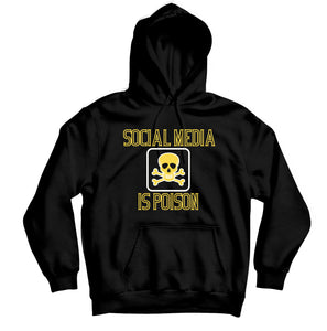 Social Media is Poison Custom Hoodie - TOPS, TSS CUSTOM GRPHX, SNEAKER STUDIO, GOLDEN GILT, DESIGN BY TSS