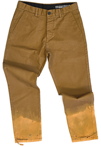 Brown Chewed Chino Pants