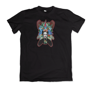 Frida flowers tee shirt - TOPS, TSS CUSTOM GRPHX, SNEAKER STUDIO, GOLDEN GILT, DESIGN BY TSS