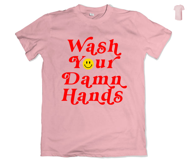 Wash Your Hands T-Shirt - TOPS, TSS CUSTOM GRPHX, SNEAKER STUDIO, GOLDEN GILT, DESIGN BY TSS
