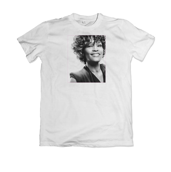 Whitney Houston B/W T-Shirt - TOPS, TSS CUSTOM GRPHX, SNEAKER STUDIO, GOLDEN GILT, DESIGN BY TSS